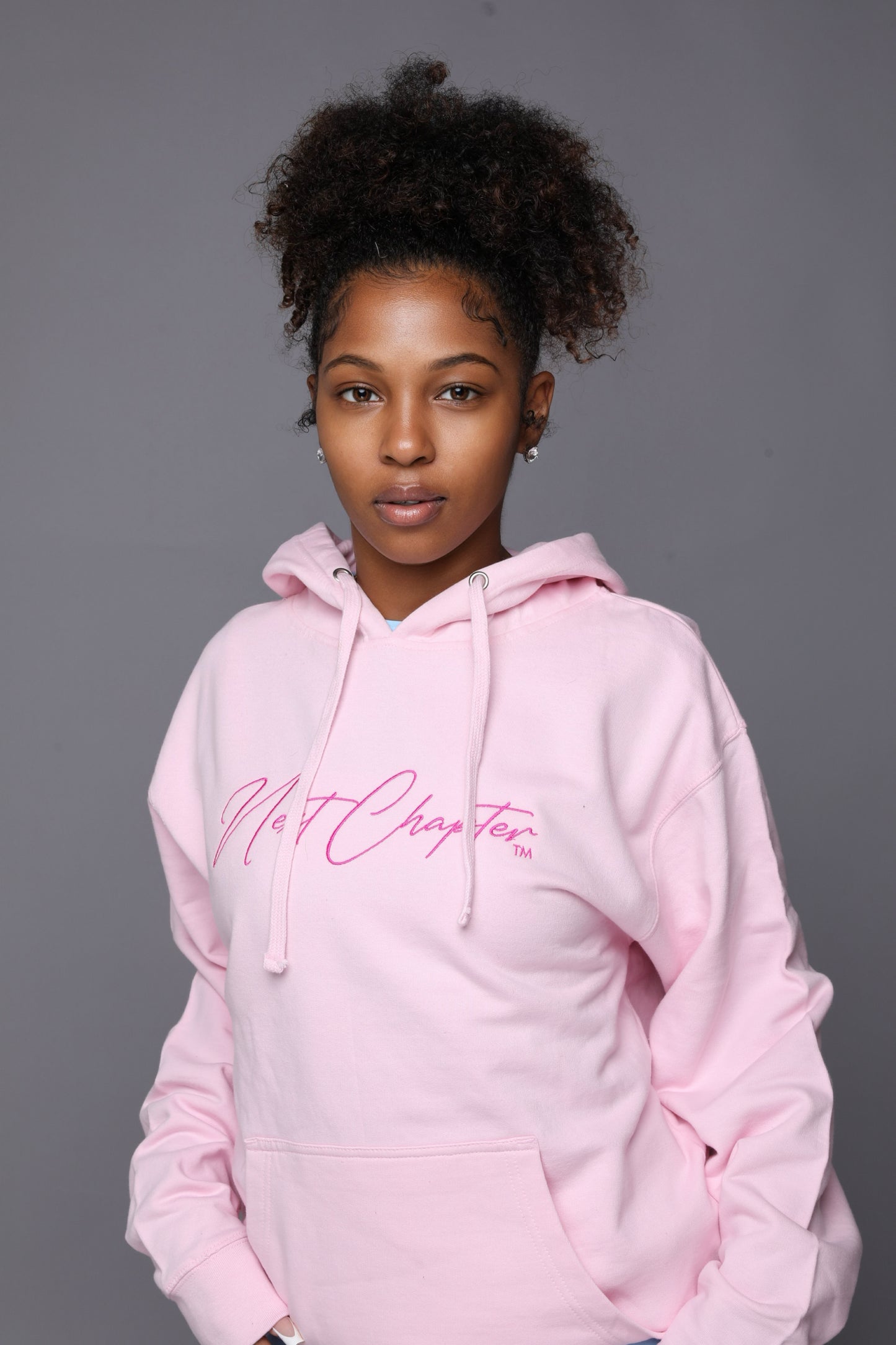 Heavy Blend Fleece Hoodie Pink.