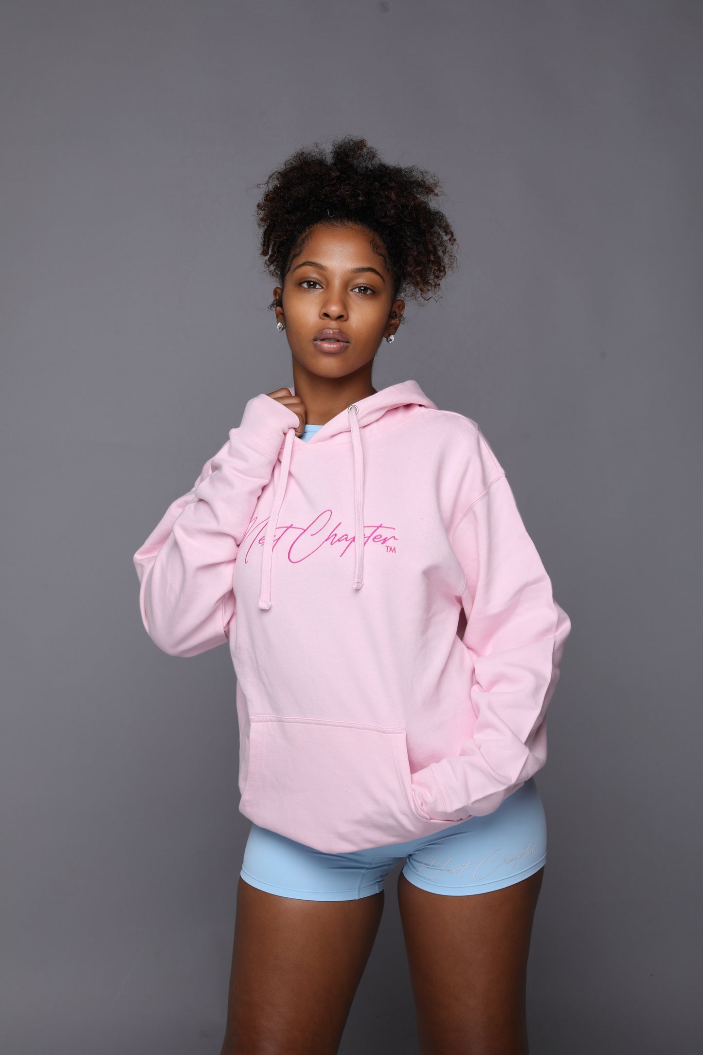 Heavy Blend Fleece Hoodie Pink.