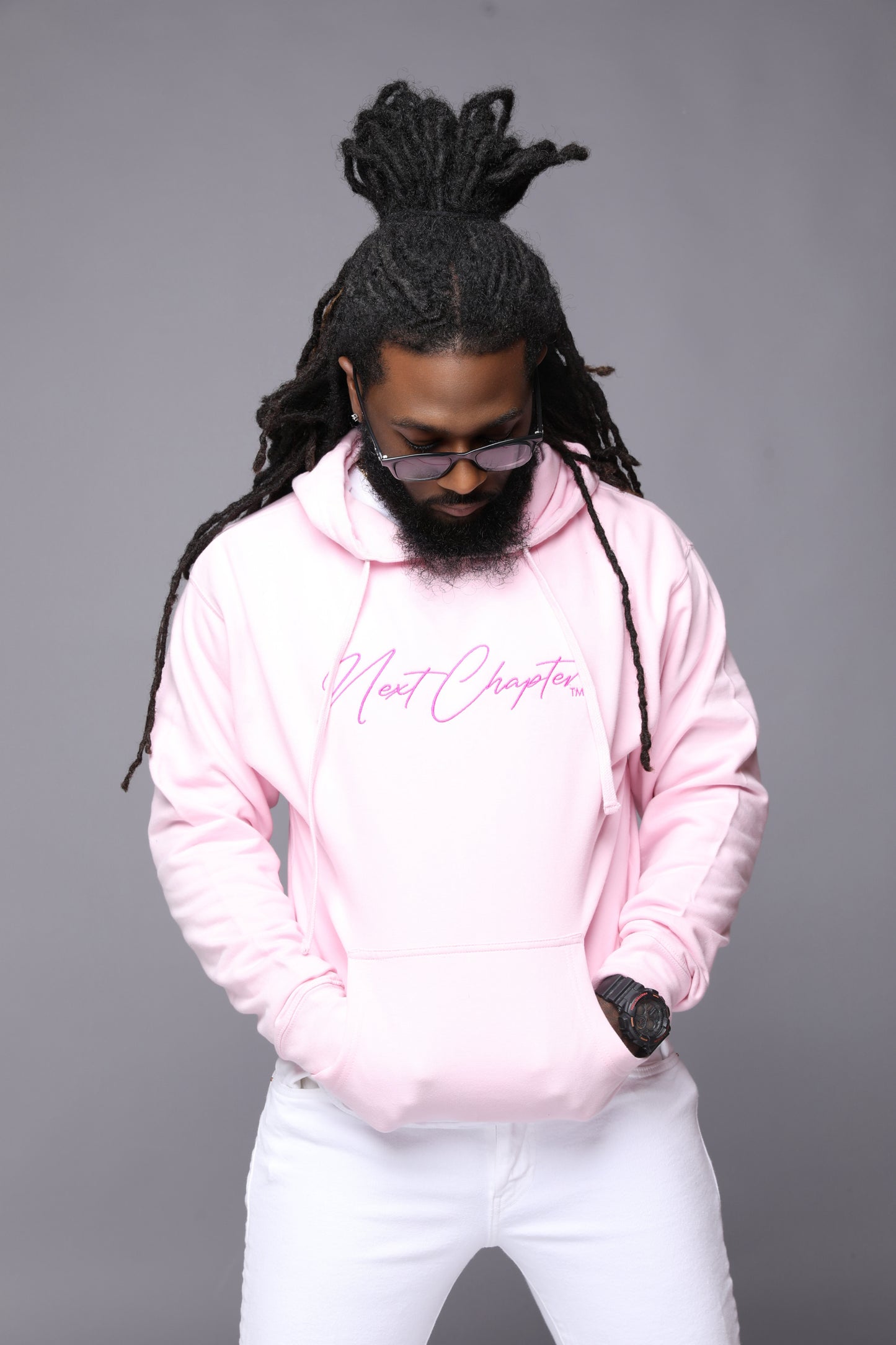 Heavy Blend Fleece Hoodie Pink.