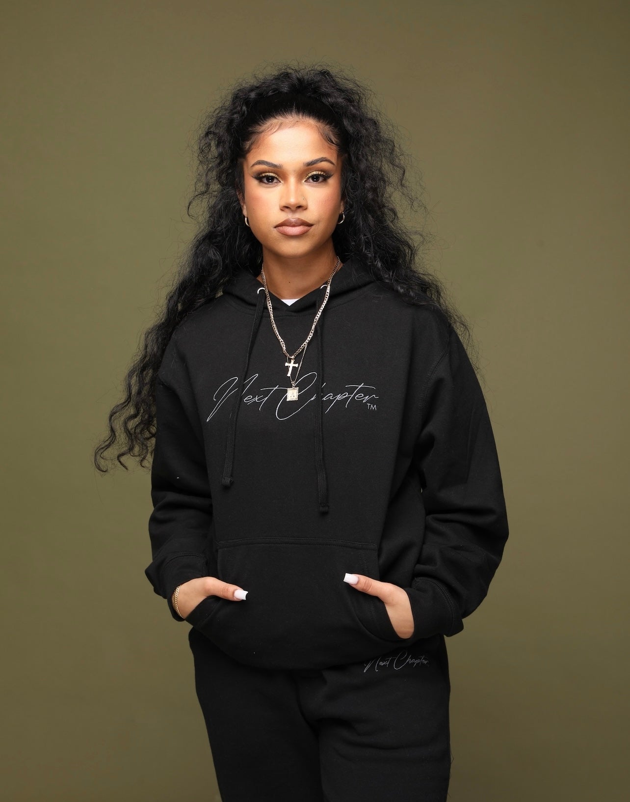 Heavy Blend Fleece Hoodie Sweatsuit Black & Gray